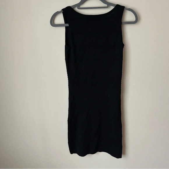 Sweater Project Black Tank Mini Sleeveless Dress Women’s Size Medium - Picture 4 of 5